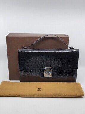 Louis Vuitton Anouchka Handbag Monogram Glace Leather